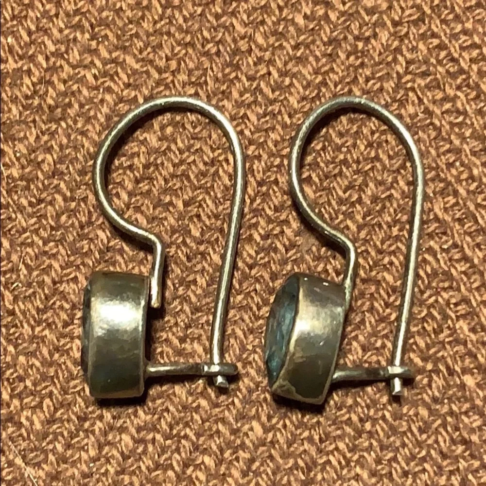 Antique/vintage aquamarine set in sterling silver - Picture 2 of 13